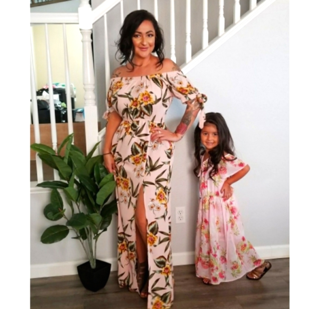 Speechless Kids Girls Pink Floral romper shorts dress long Easter Valentines